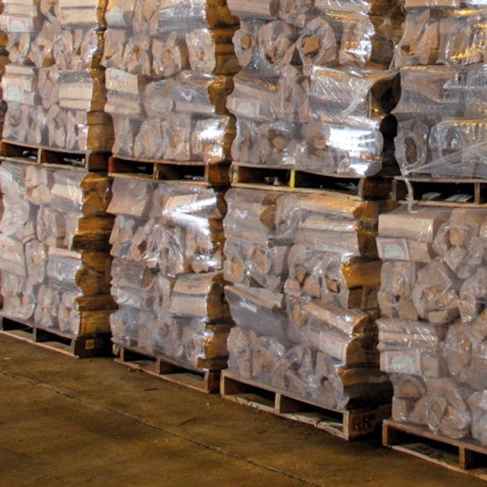 Pallets of Firewood in our Warehouse
